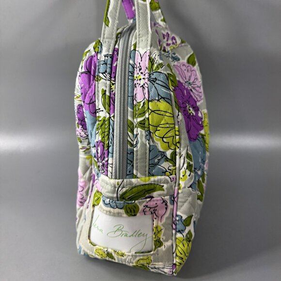 NWT Vera Bradley Lunch Bag Watercolor Insulated Lunchbox Gray - Picture 3 of 10